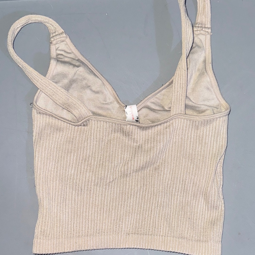 Wishlist Ribbed Tan Tank Top - Picture 4 of 4